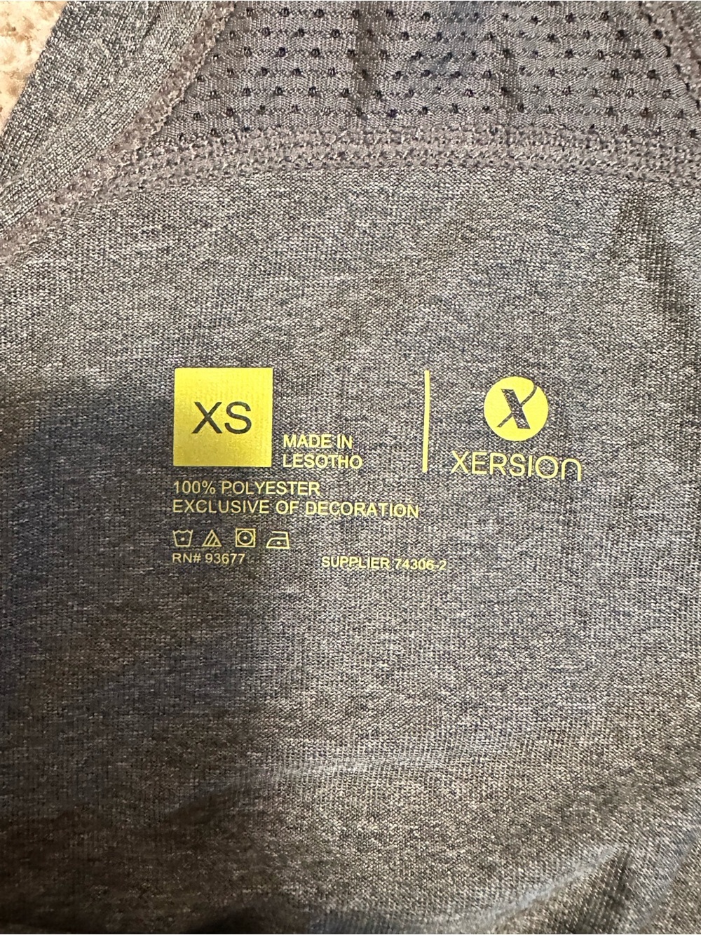 Xersion Gray Racerback Tank with Subtle Sheen - Picture 3 of 3